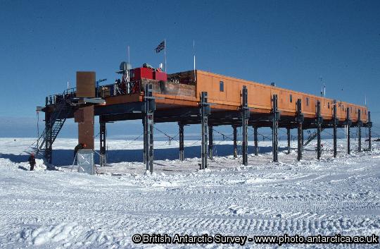Laws building (ACB), the main accommadation building at Halley research station