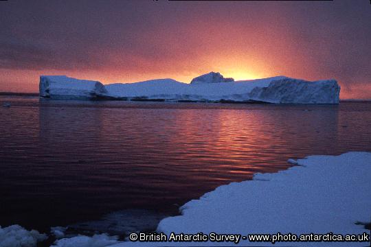 Sunset viewed from near Rothera Station