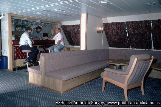 The bar onboard  RRS James Clark Ross