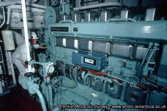 One of the main engines of RRS James Clark Ross