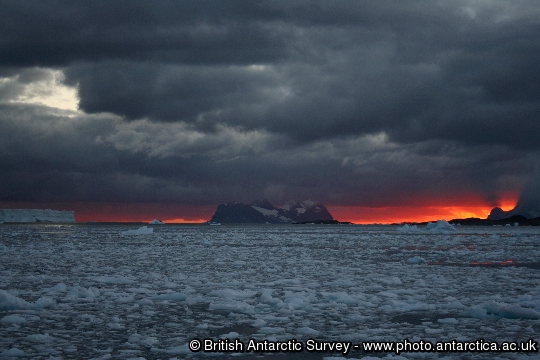 Sunset over Jenny Island (or entry to the gates of Hell!)