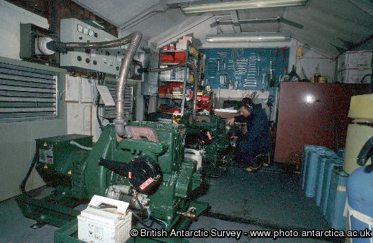 Generator shed at Bird Island, South Georgia