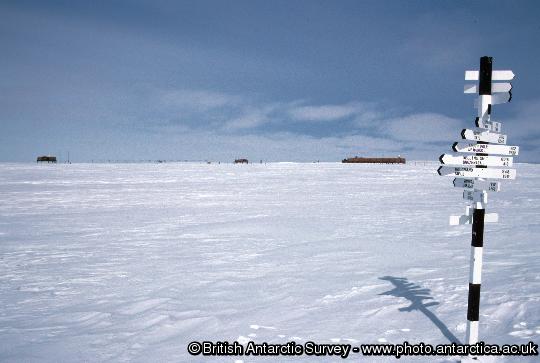 The signpost at Halley