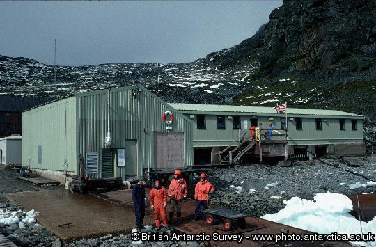 Signy Research Station - South Orkney Islands.  The buildings shown here were completed in 1997/98.