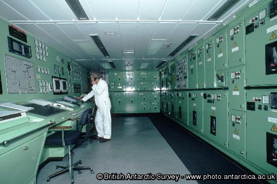 The engine control room of RRS James Clark Ross
