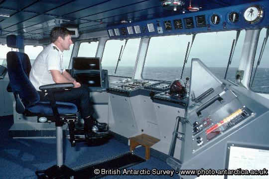 The bridge of the RRS James Clark Ross