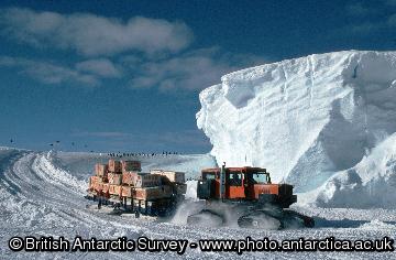 Waste materials, being transported by Sno-cat