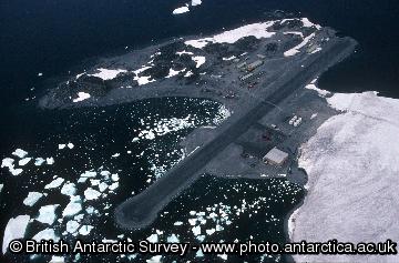 Aerial view of Rothera Research Station
