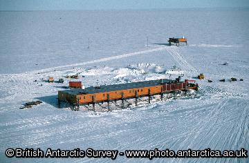 Halley research station from the air