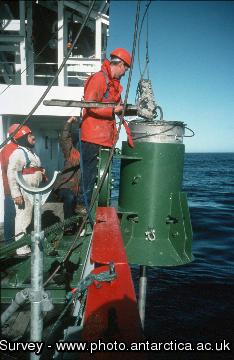 Trigger Arm being attached to piston corer head, prior to devolpment from JCR