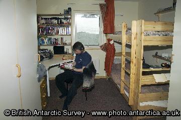 Accommodation at Rothera Research Station.