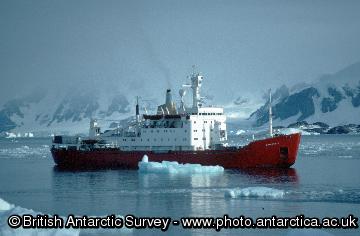 RRS Bransfield at Rothera research station