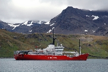 Pharos Fishery Patrol Vessel at King Edward Point, South Georgia.