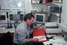 Communications room at Halley