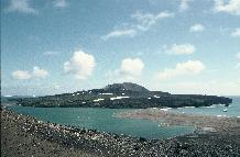 View towards the Volcano 'Lucifers Hill' on Candlemas Island in the  South Sandwich Islands chain