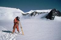 Surveying for glacier movement on Rutford ice stream
