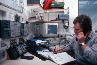 Communications room at Halley